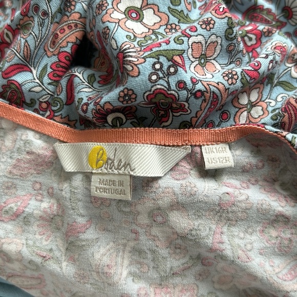 BODEN Easy Jersey Empire Mini Dress
Ivory Oriental Paradise Relaxed Sz 12 - Picture 10 of 14